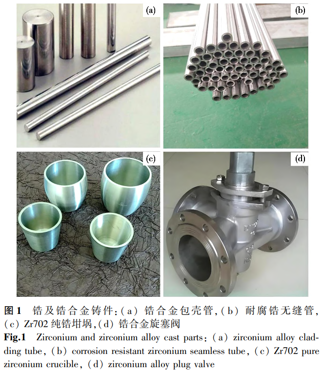 鋯棒鋯板鋯管等鋯及鋯合金鑄造工藝與成型技術研究進展